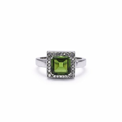 Moldavite ring in silver 2000289790003