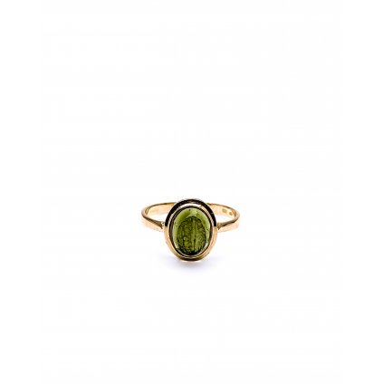 Moldavite ring in gold 2000280300003