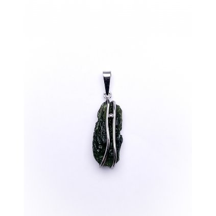 Moldavite pendant in silver 2000155020005