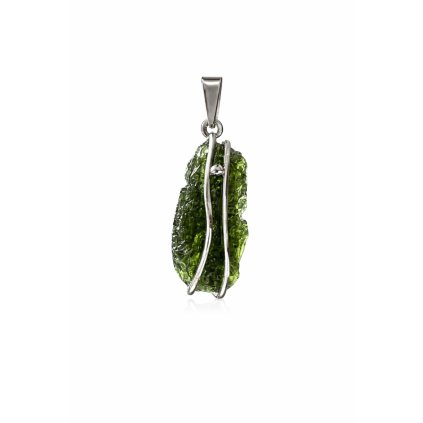 Moldavite pendant in silver 2000155020005