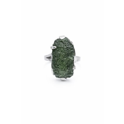 Moldavite ring in silver 2000080010003