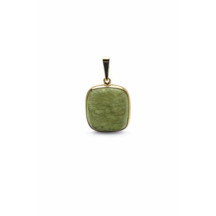 Moldavite pendant in gold 2000265140006