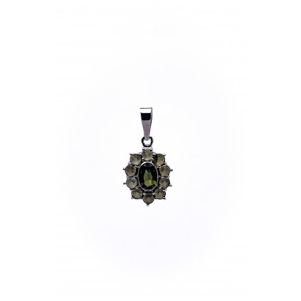 Moldavite pendant in silver 2000063220009