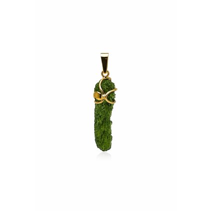 Moldavite pendant in gold 2000275490009