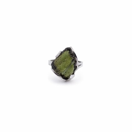 Moldavite ring in silver 2000080110000
