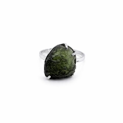 Moldavite ring in silver 2000285820001