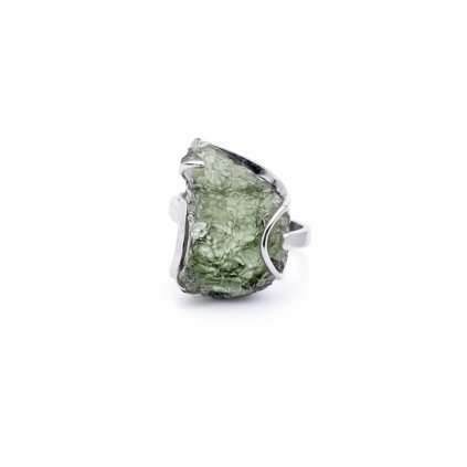 Moldavite ring in silver 2000094080009