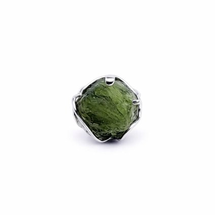 Moldavite ring in silver 2000080730000