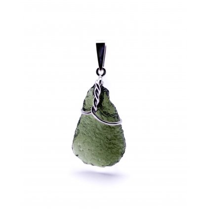 Moldavite pendant in silver 2000155320006