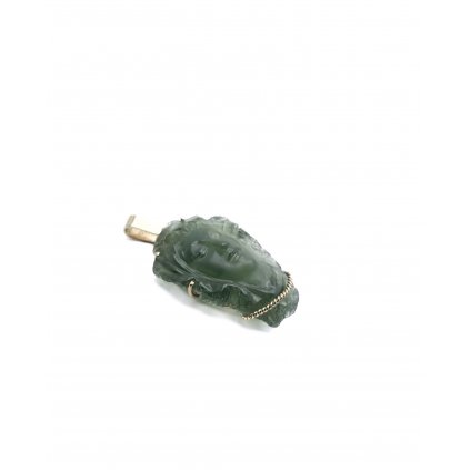 Moldavite pendant in gold 2000251340007