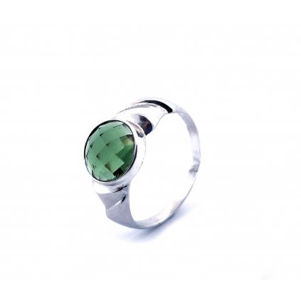 Moldavite ring in silver 2000287490004