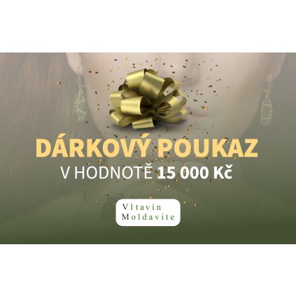 Dárkový poukaz v hodnotě 15 000 Kč