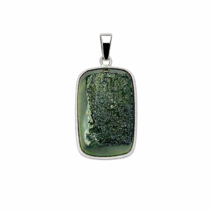 Moldavite pendant in silver 2000153850000