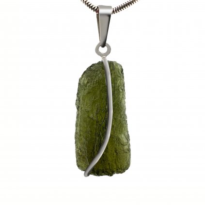 Moldavite pendant in silver 2000279310006