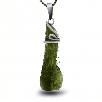 Moldavite pendant in silver 2000250110007