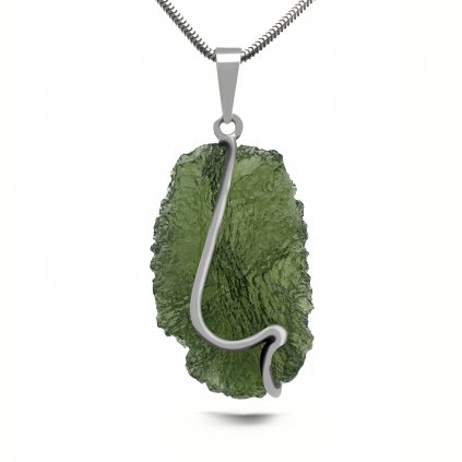 Moldavite pendant in silver 2000163110002
