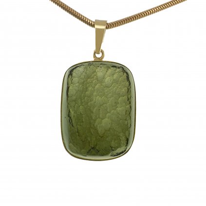 Moldavite pendant in gold 2000268450003