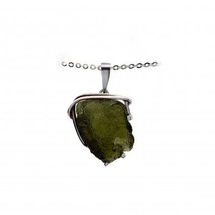Silver pendant with Moldavite P20003009400004