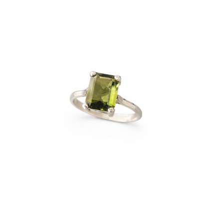 Silver ring with Moldavite P2000317600007