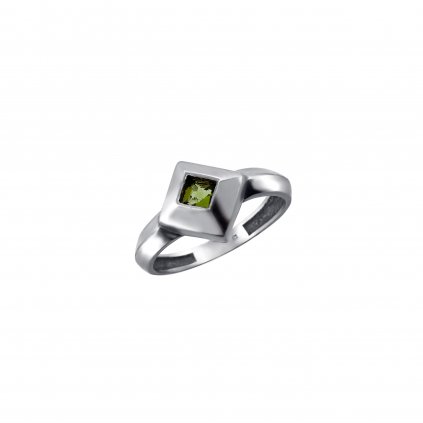 Stříbrný prsten s vltavínem P2000287730001