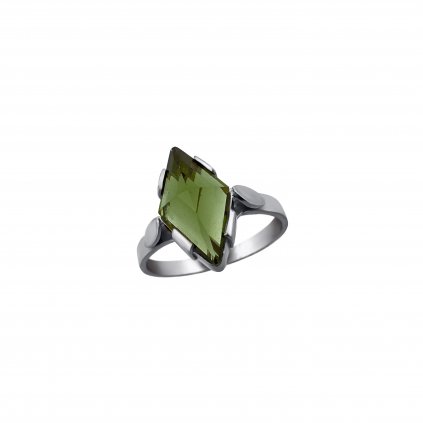 Silver ring with Moldavite P2000288520007