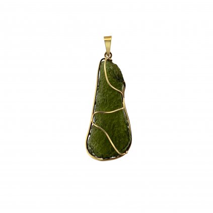 Gold pendant with Moldavite P2000163630005
