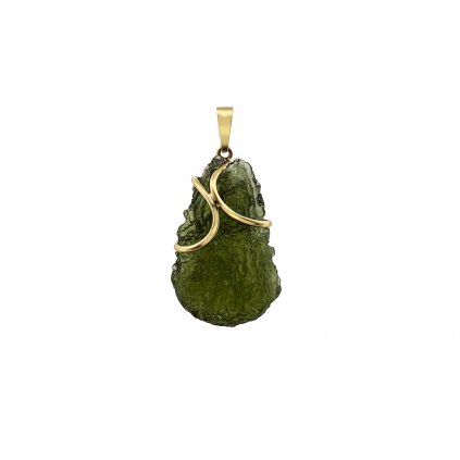Gold pendant with Moldavite P2000253980003