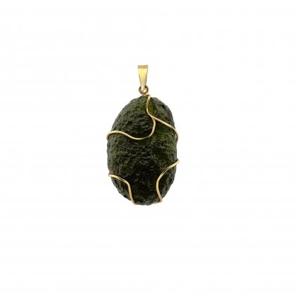 Gold pendant with Moldavite P2000073860004