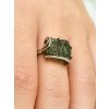 Silver ring with Moldavite P2000315070000