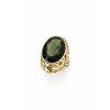 Luxury gold ring with cut Moldavite P2000282010009