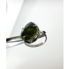 Moldavite ring in silver 2000079350004