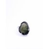 Moldavite ring in silver 2000079350004