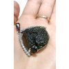 Moldavite pendant with zirconia 2000150830005
