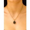 Gold pendant with Moldavite 2000334320001