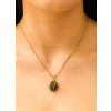 Gold pendant with Moldavite 2000334410009