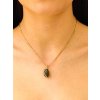 Gold pendant with Moldavite 2000334400000