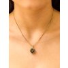 Gold pendant with Moldavite 2000334440006