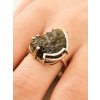 Silver ring with Moldavite P2000317000005