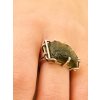 Silver ring with Moldavite P2000315510001