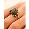 Silver ring with Moldavite P2000315510001