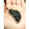 Moldavite pendant with zirconia 2000150860002