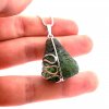 Moldavite pendant in silver 2000076560000