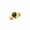 Gold ring with Moldavite 2000335220003