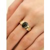 Gold ring with Moldavite 2000335230002