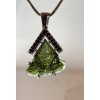 Moldavite pendant with garnet 2000185400006