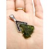 Moldavite pendant with garnet 2000185400006