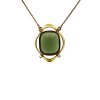 Gold necklace with Moldavite P2000334640000