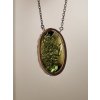 Silver necklace with Moldavite, oval P2000319050008