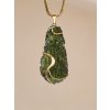 Exclusive gold drop pendant with Moldavite P2000283090000