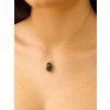 Double-sided gold pendant with Moldavite P2000335570009